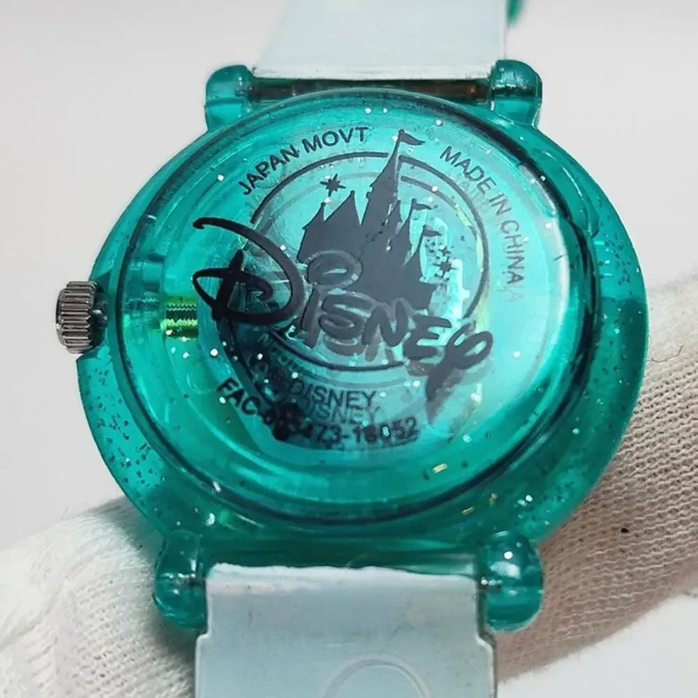 Disney Ariel Glitter Watch Teal Plastic Strap